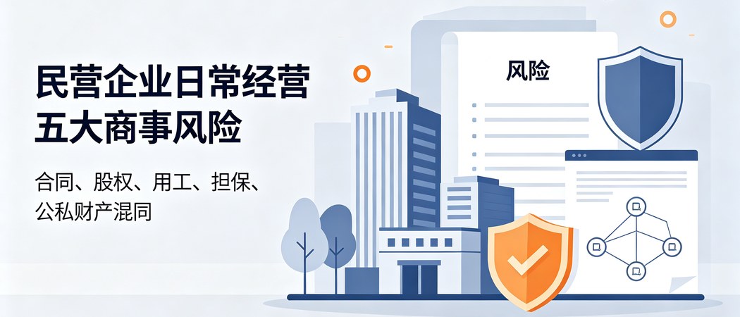 民营企业经营五大商事法律风险梳理封面