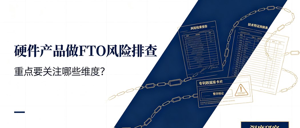 硬件产品 FTO 风险排查的关注维度|深度研究封面