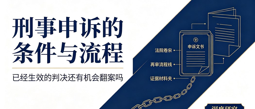 刑事申诉的条件、流程与生效判决救济|深度研究封面